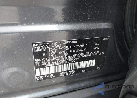 2024 Toyota Rav4 Hybrid Xle z USA, uszkodzony, nr VIN JTMRWRFV1RD239124